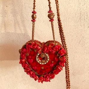 Mary Frances Rare Heart SOLD OUT Bag vintage RED